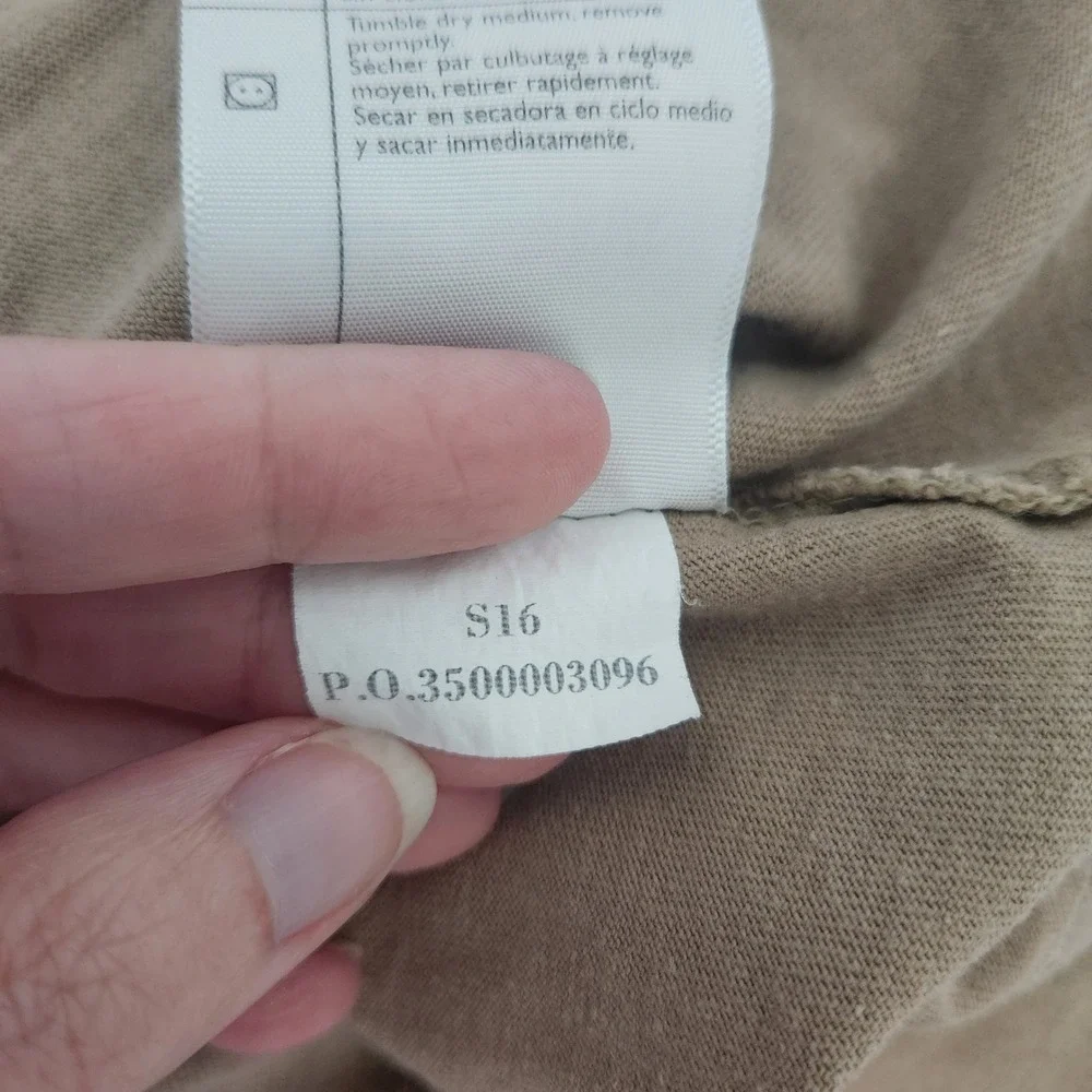 Carhartt Mens K84 DES Short Sleeve Henley Pocket T-Shirt Tan Original Fit L - Picture 7 of 7
